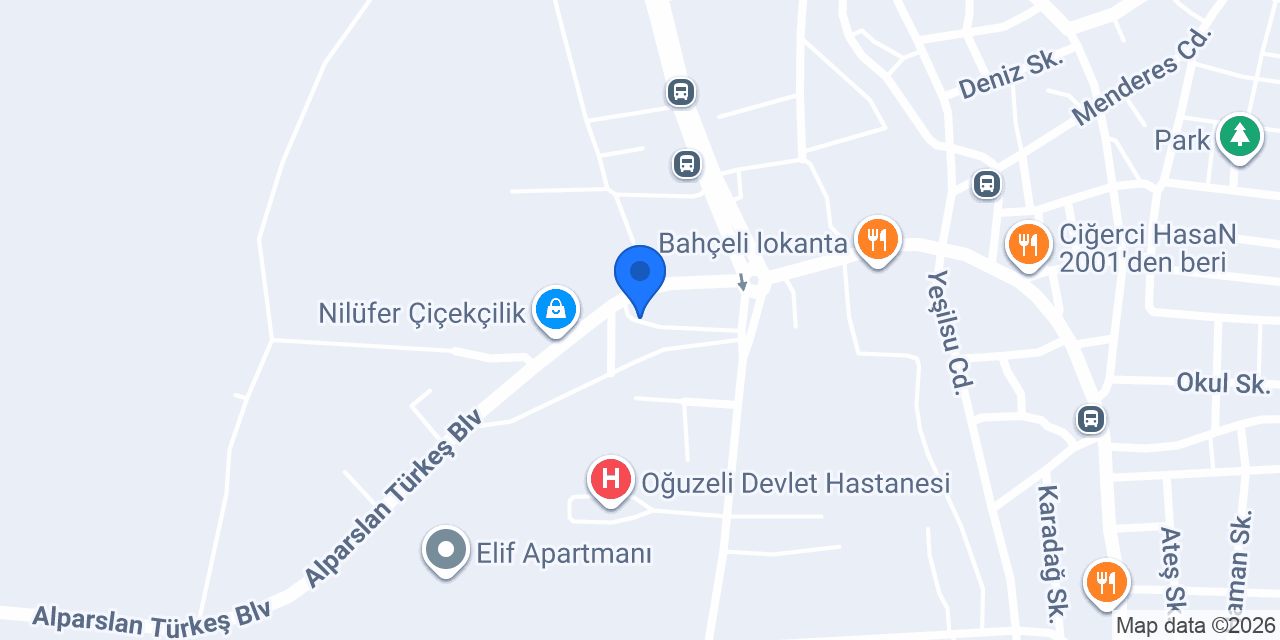 Oğuzeli Noterliği konumu