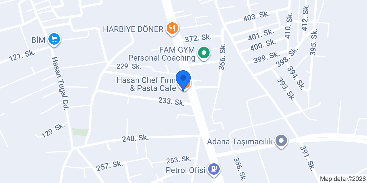 Hasan Chef Fırın & Pasta Cafe konumu