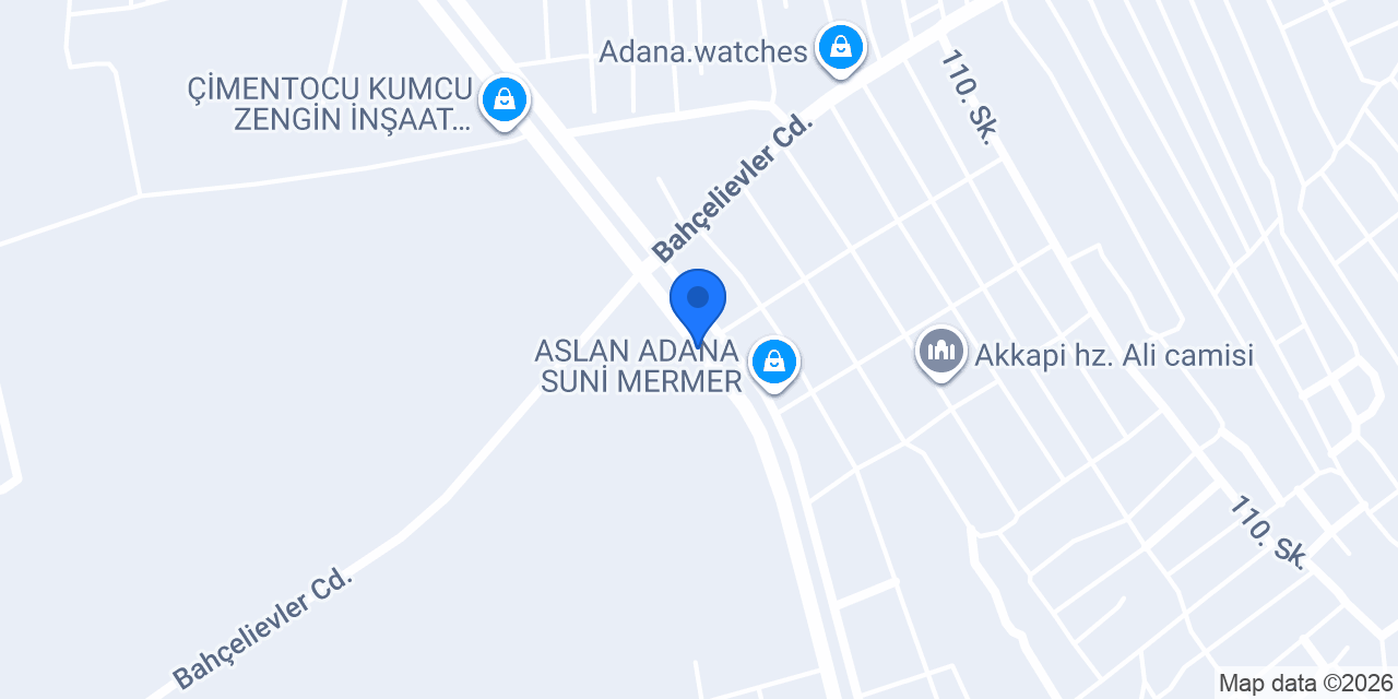 Adana asma tavan NK Yapı Dekorasyon konumu