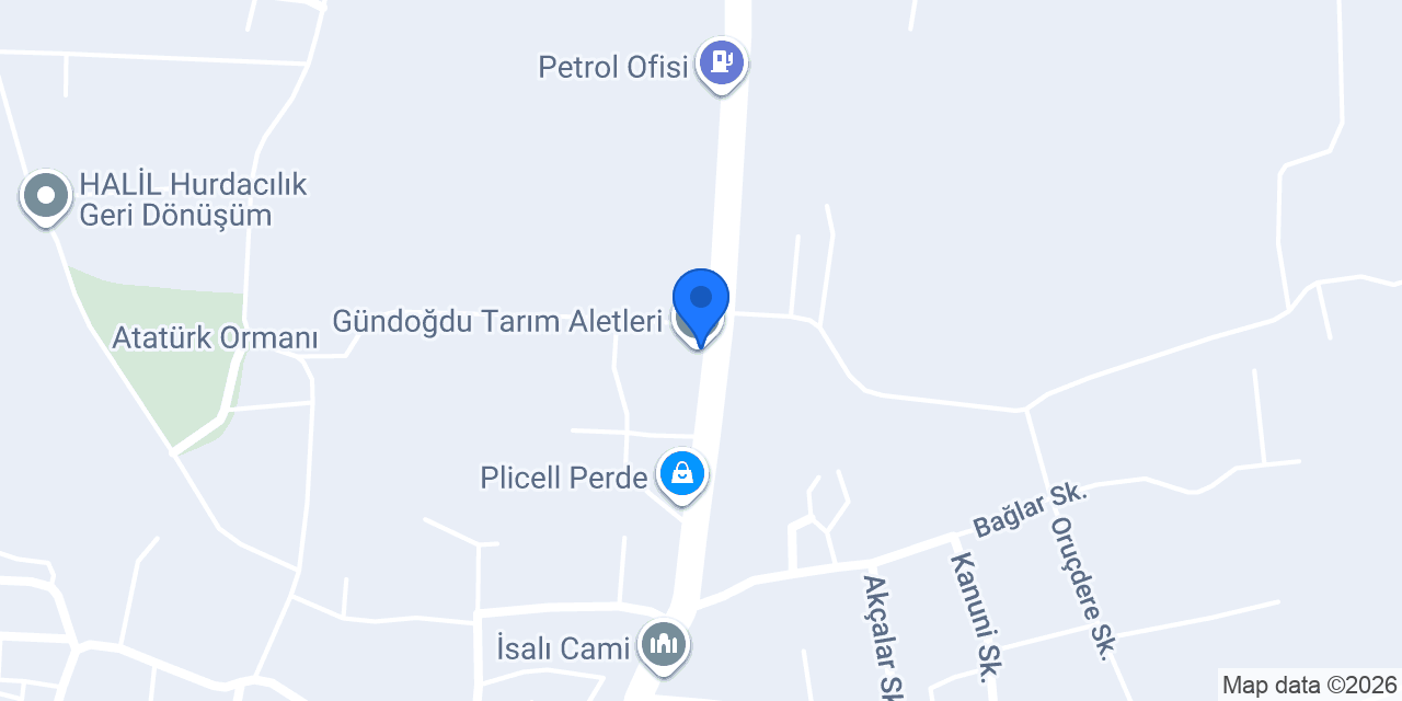 Gündoğdu Tarım Aletleri konumu