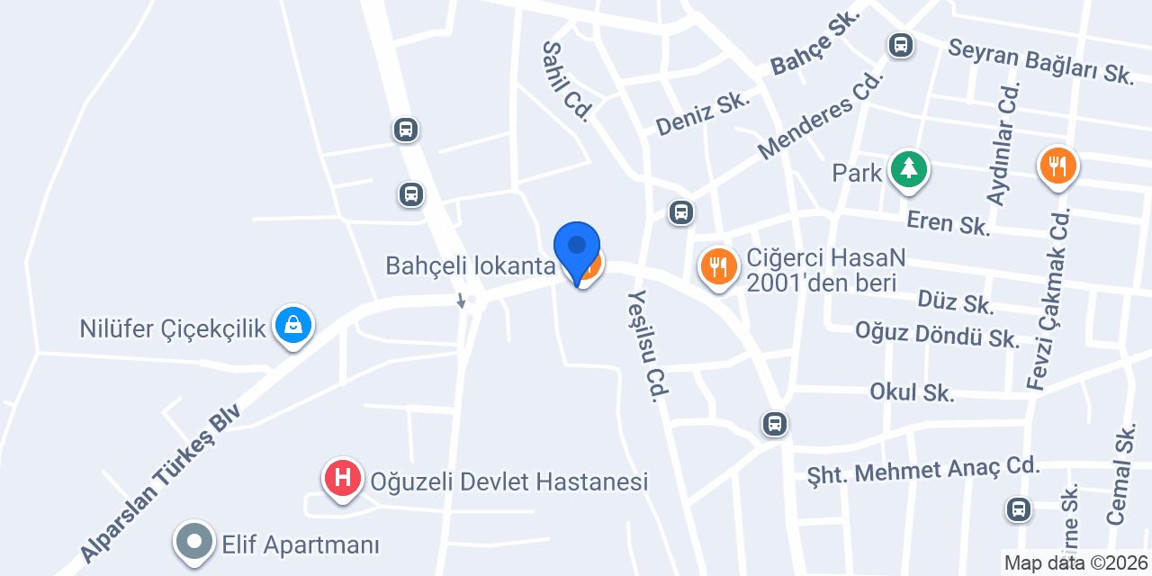 Oğuzeli Eczanesi konumu