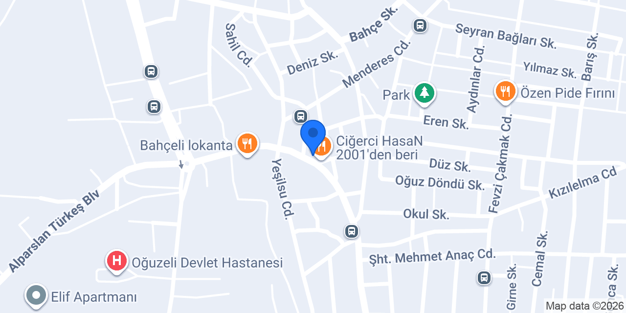 Ciğerci Koç Oğuzeli konumu
