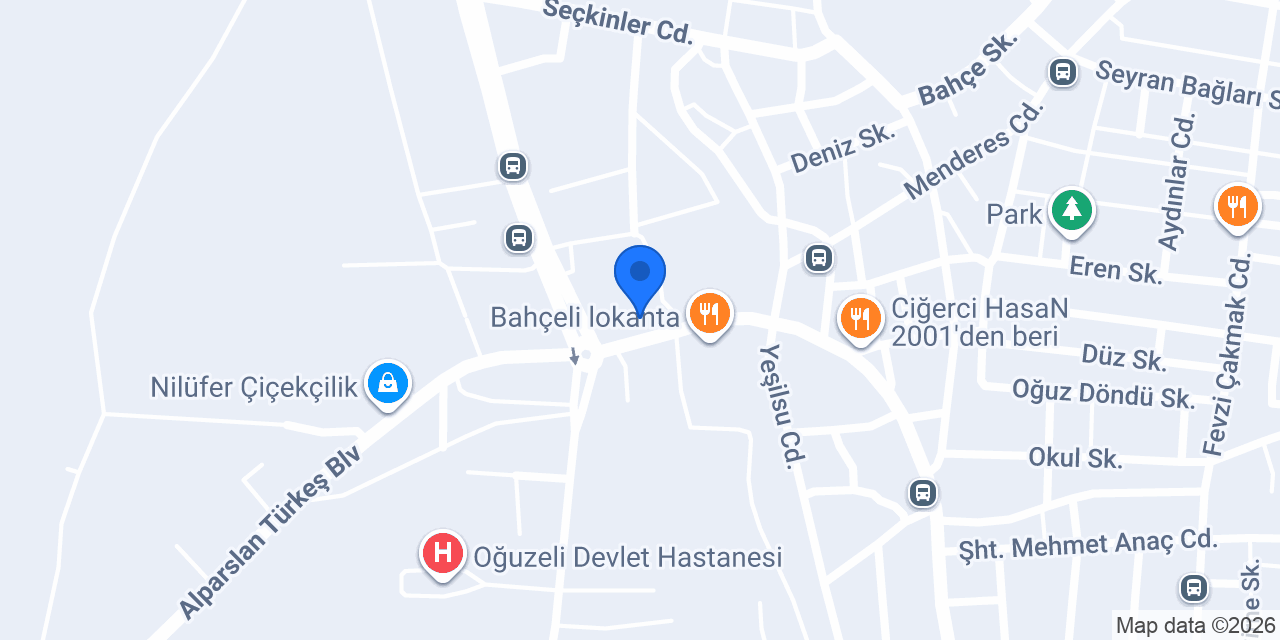 Oğuzeli Kaymakamlığı konumu