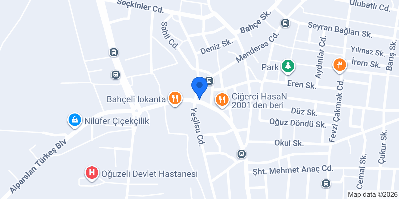 Tapu Müdürlüğü konumu
