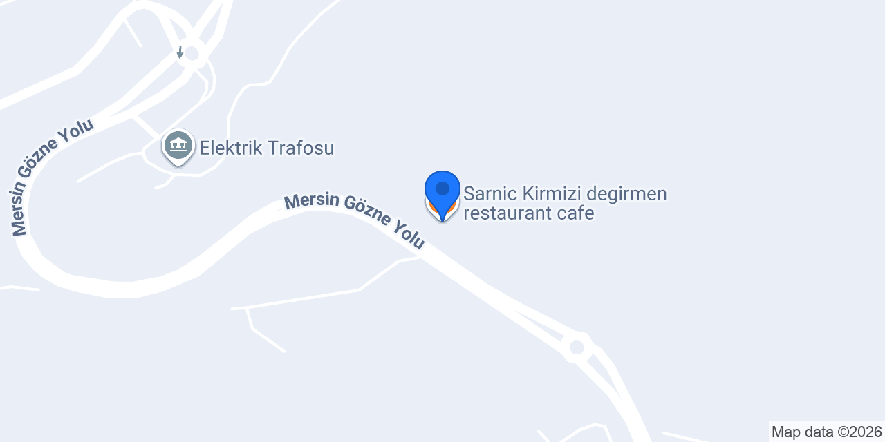 Sarnic Kirmizi degirmen restaurant cafe konumu