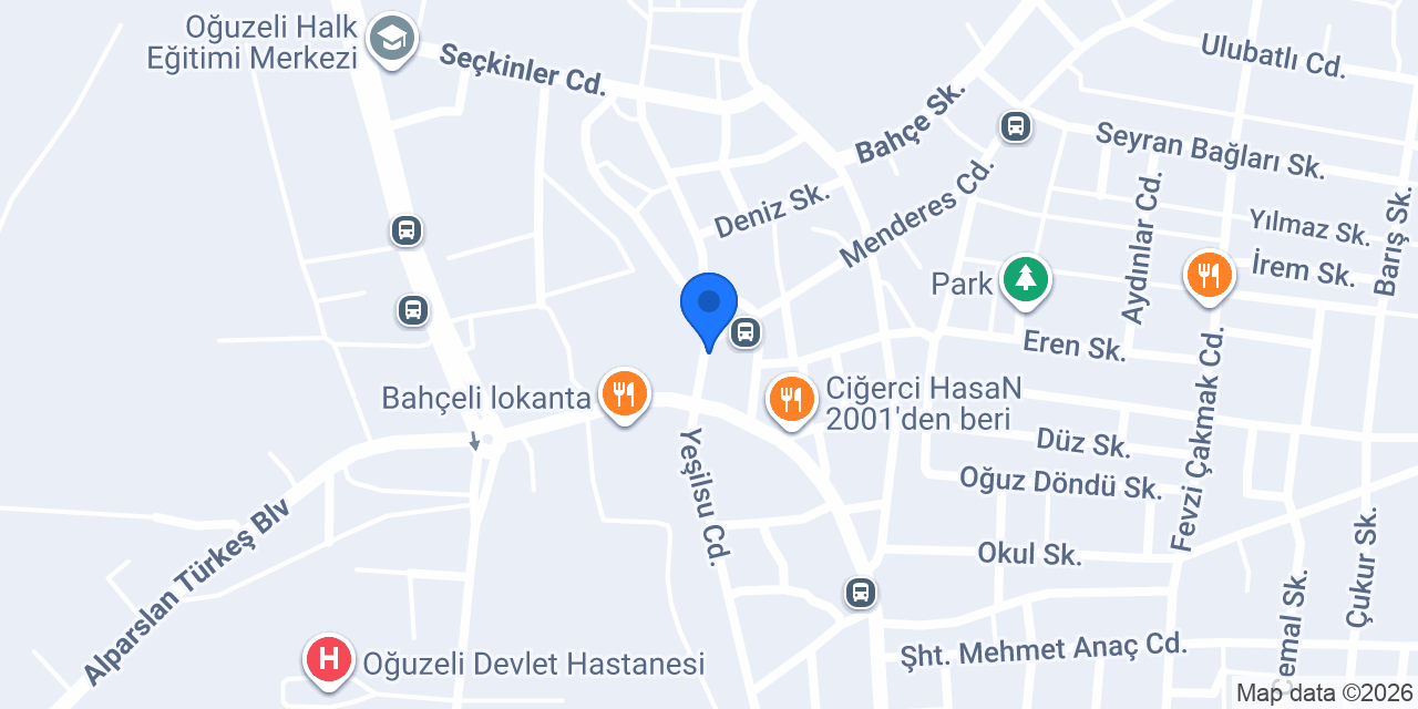 Oğuzeli Taksi konumu