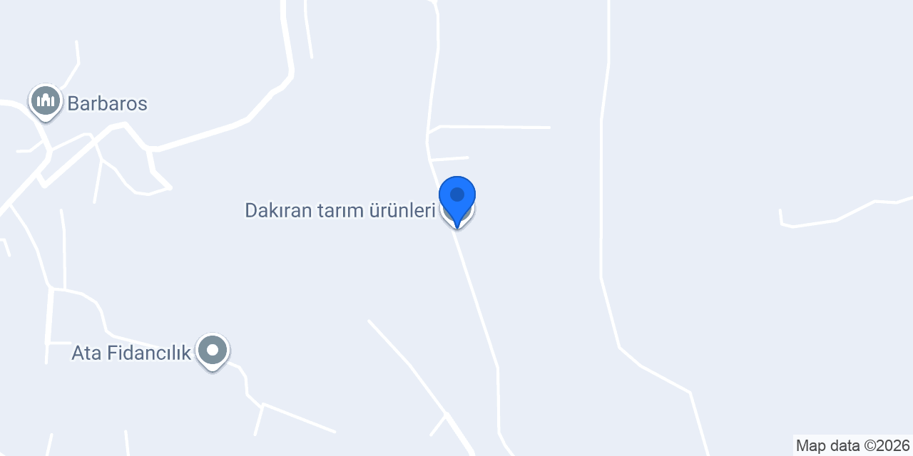 Dakıran tarım ürünleri konumu