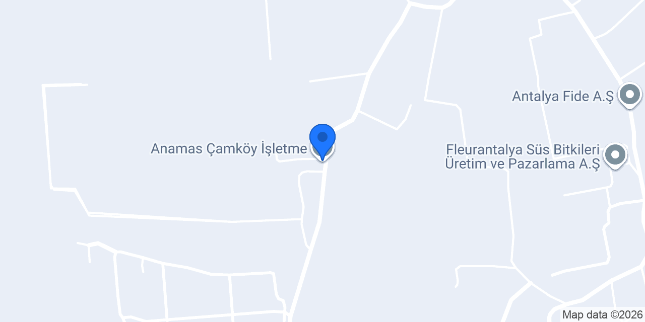 Anamas Çamköy İşletme konumu