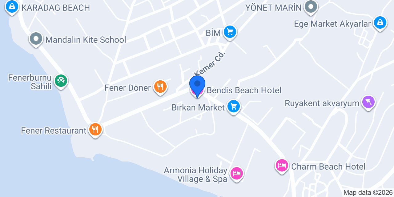 Bendis Beach Hotel konumu