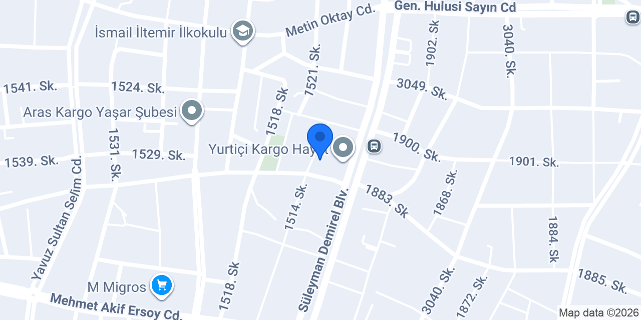 Vizyon Catering konumu