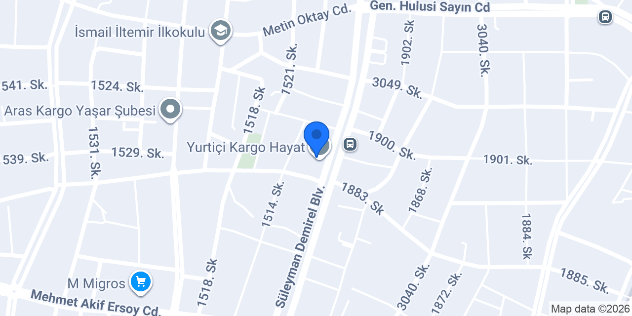 Yurtiçi Kargo Hayat konumu