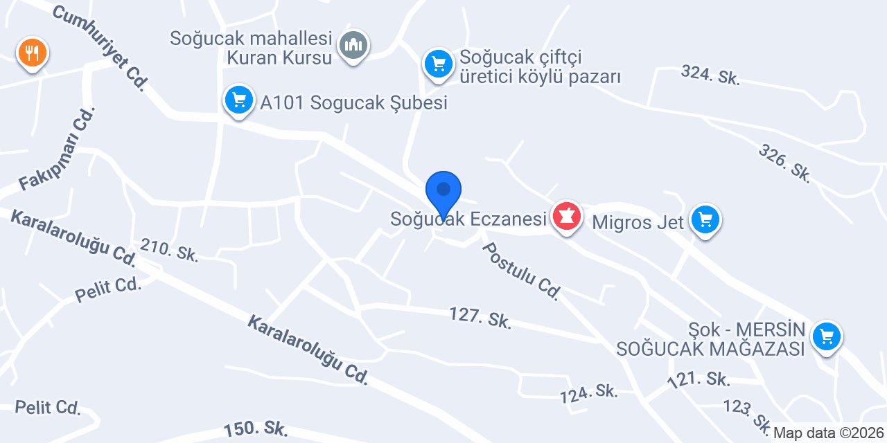 Uysallar Market konumu
