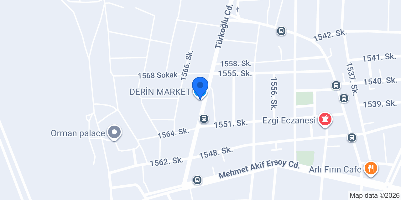 DERİN MARKET konumu
