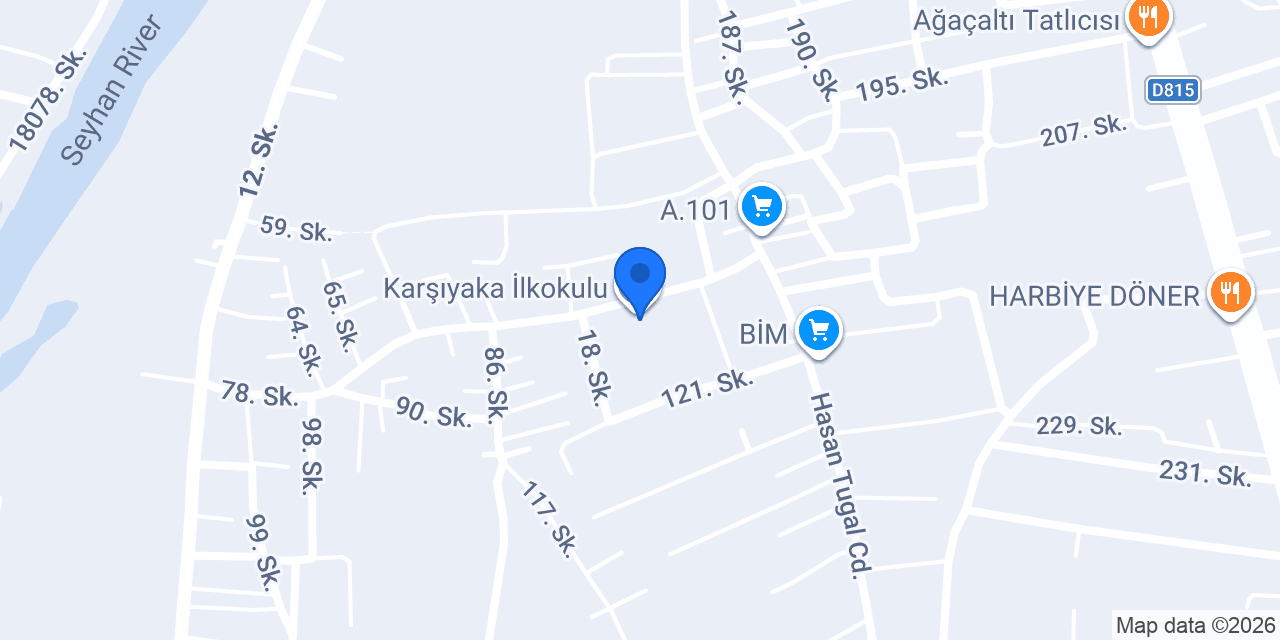 Karşıyaka İlkokulu konumu