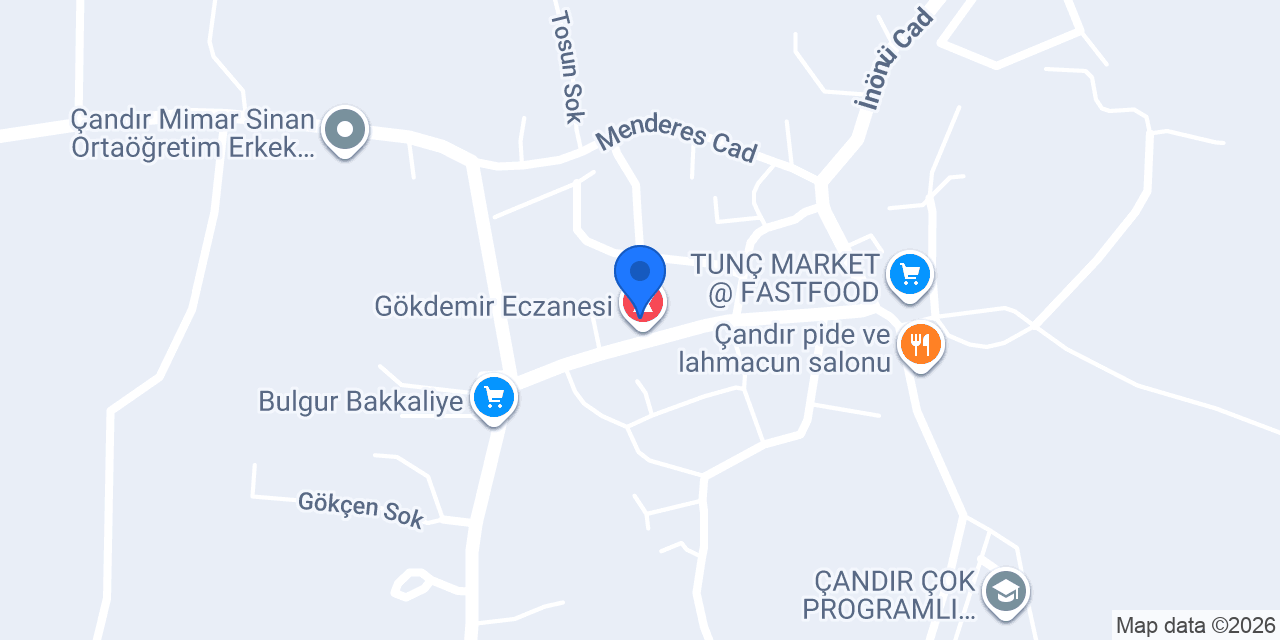 Gökdemir Eczanesi konumu