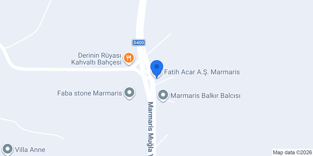 Fatih Acar A.Ş. Marmaris konumu
