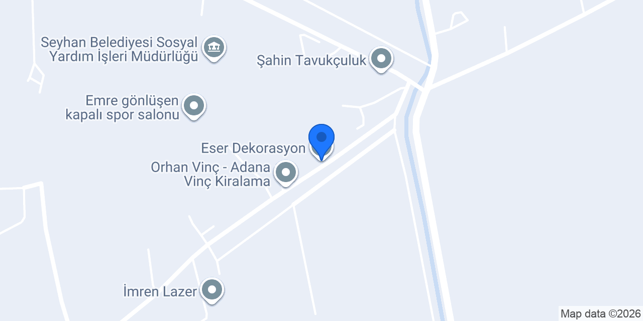 Eser Dekorasyon konumu