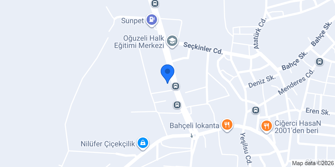YILDIZ EMLAK OĞUZELİ konumu