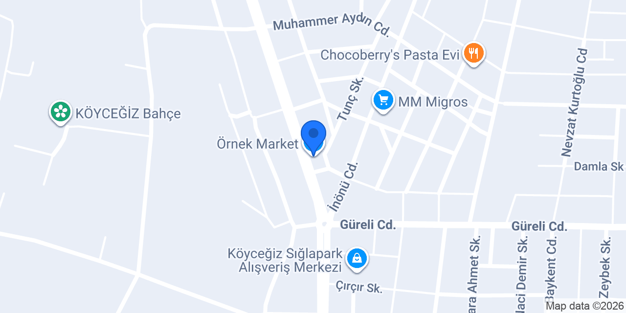 Örnek Market konumu