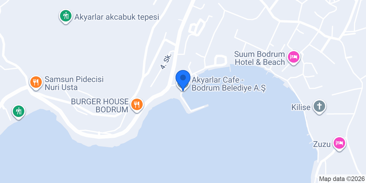 Akyarlar Cafe - Bodrum Belediye A.Ş. konumu