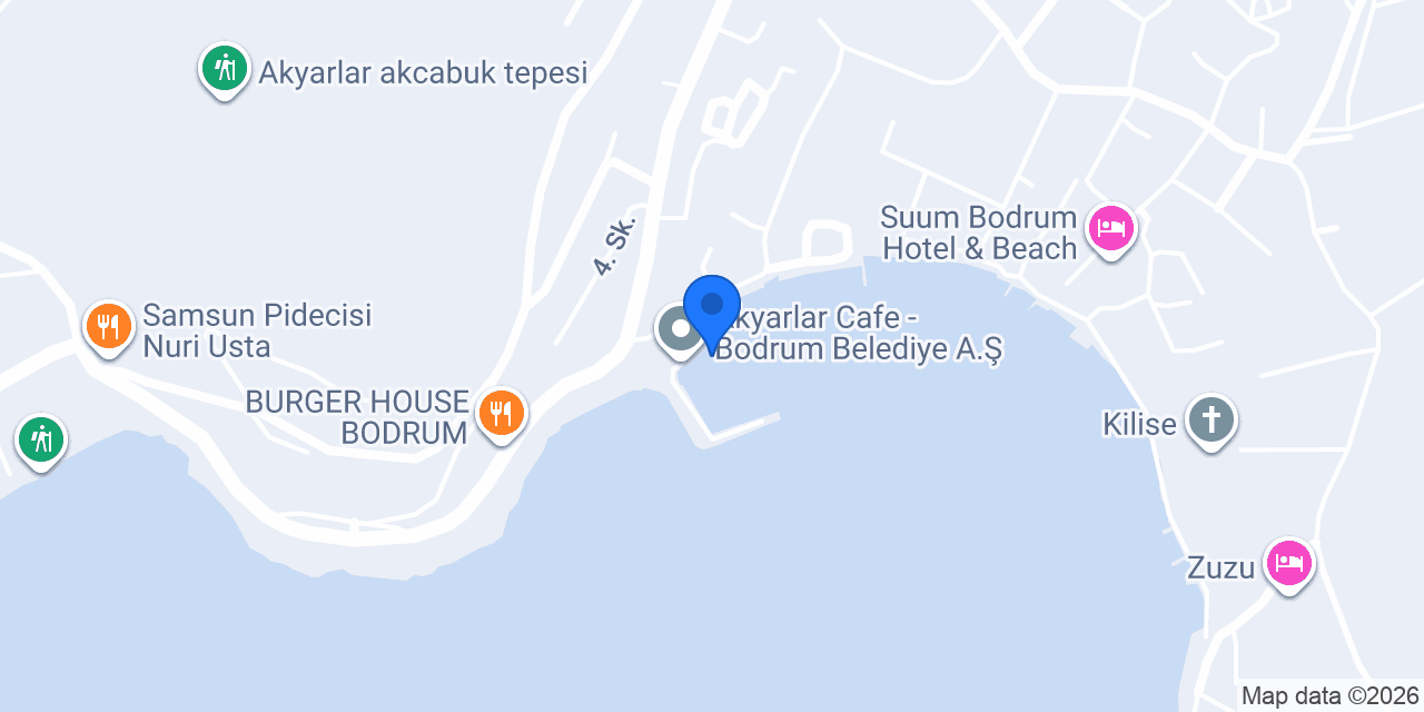 Venus Dive Bodrum Akyarlar konumu