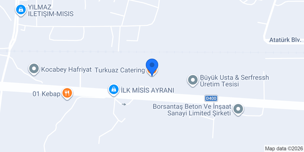 Turkuaz Catering konumu