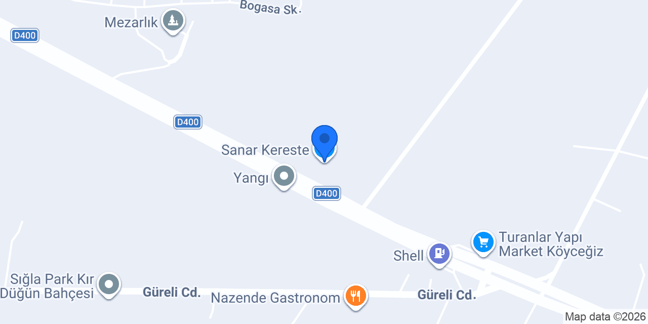 Sanar Kereste konumu
