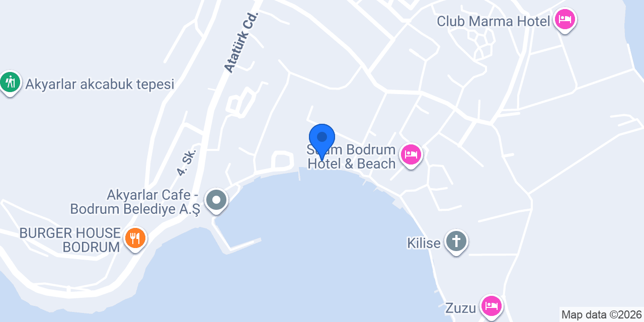 Zorba Beach Akyarlar konumu