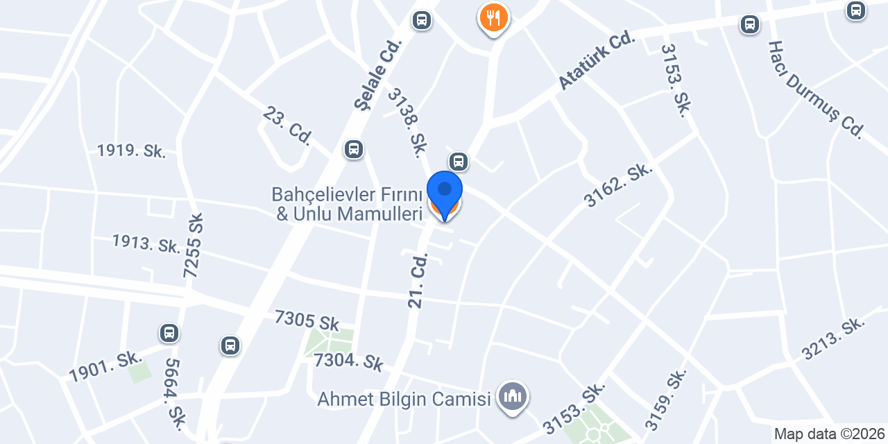 Bahçelievler Fırını & Unlu Mamulleri konumu