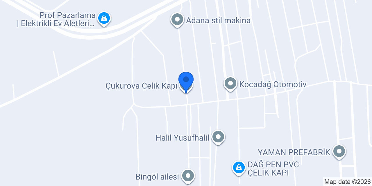 Çukurova Çelik Kapı konumu