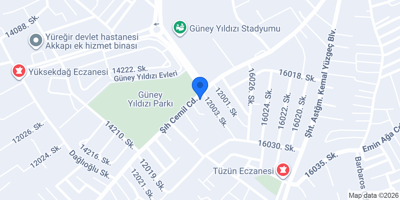 Çınar Market konumu