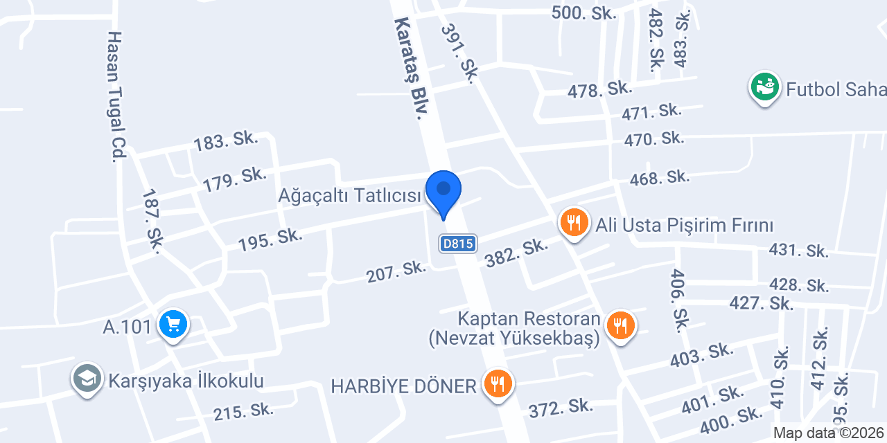 Ağaç Büfe konumu