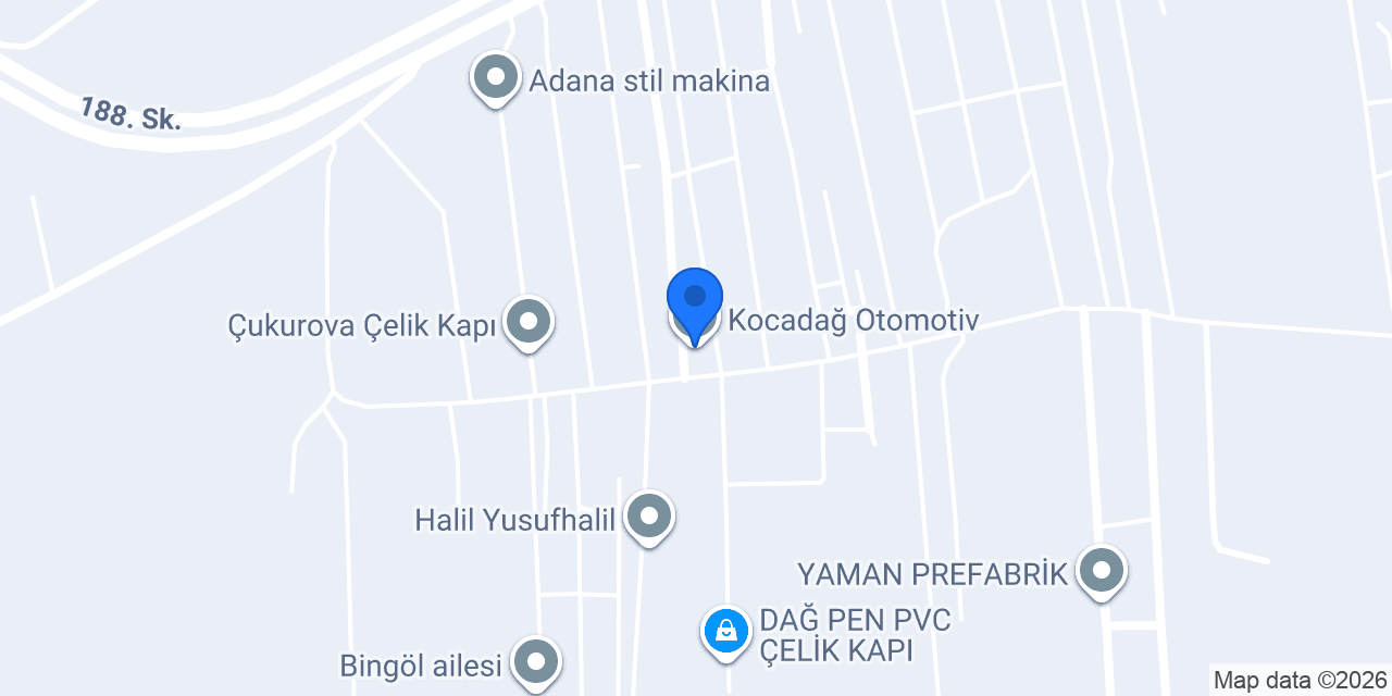 Kocadağ Otomotiv konumu