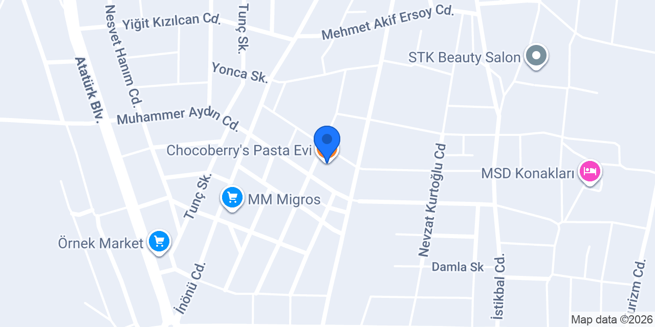 Chocoberry's Pasta Evi konumu