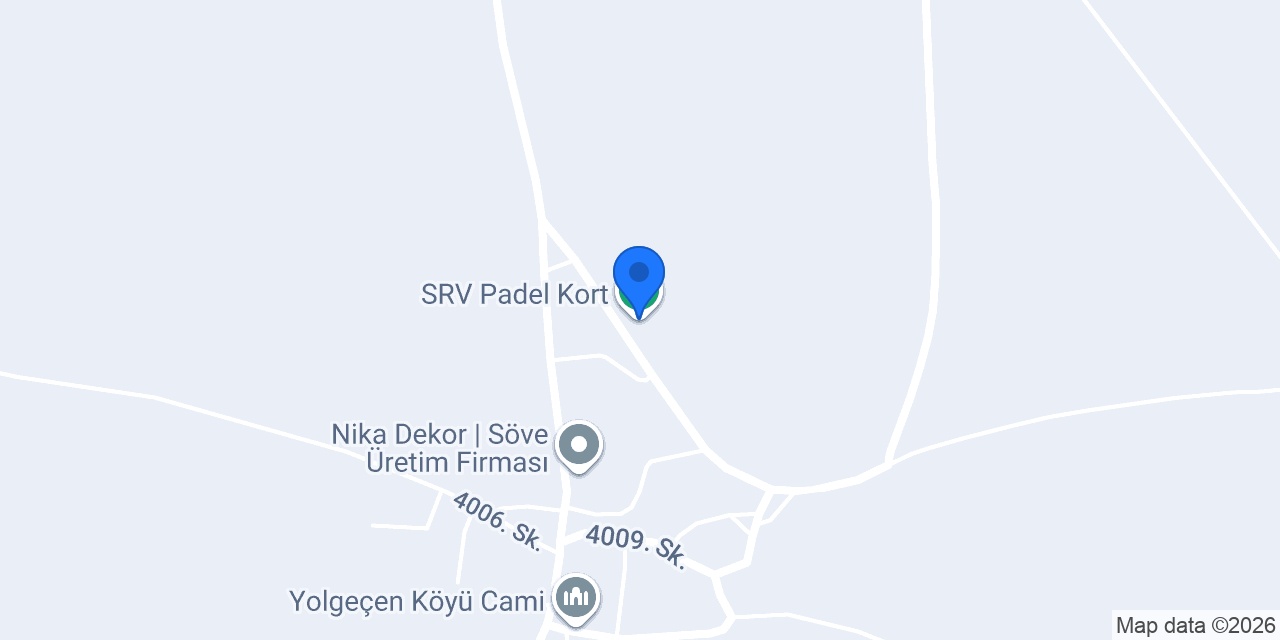 SRV Padel Kort konumu