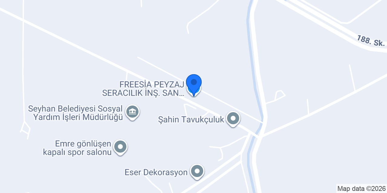 FREESİA PEYZAJ SERACILIK İNŞ. SAN. VE TİC. LTD. ŞTİ. konumu