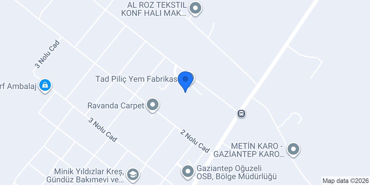 Tad Piliç Yem Fabrikası konumu
