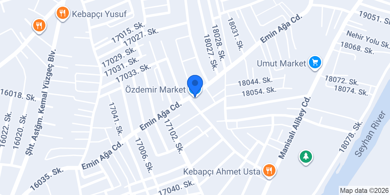 Özdemir Market konumu