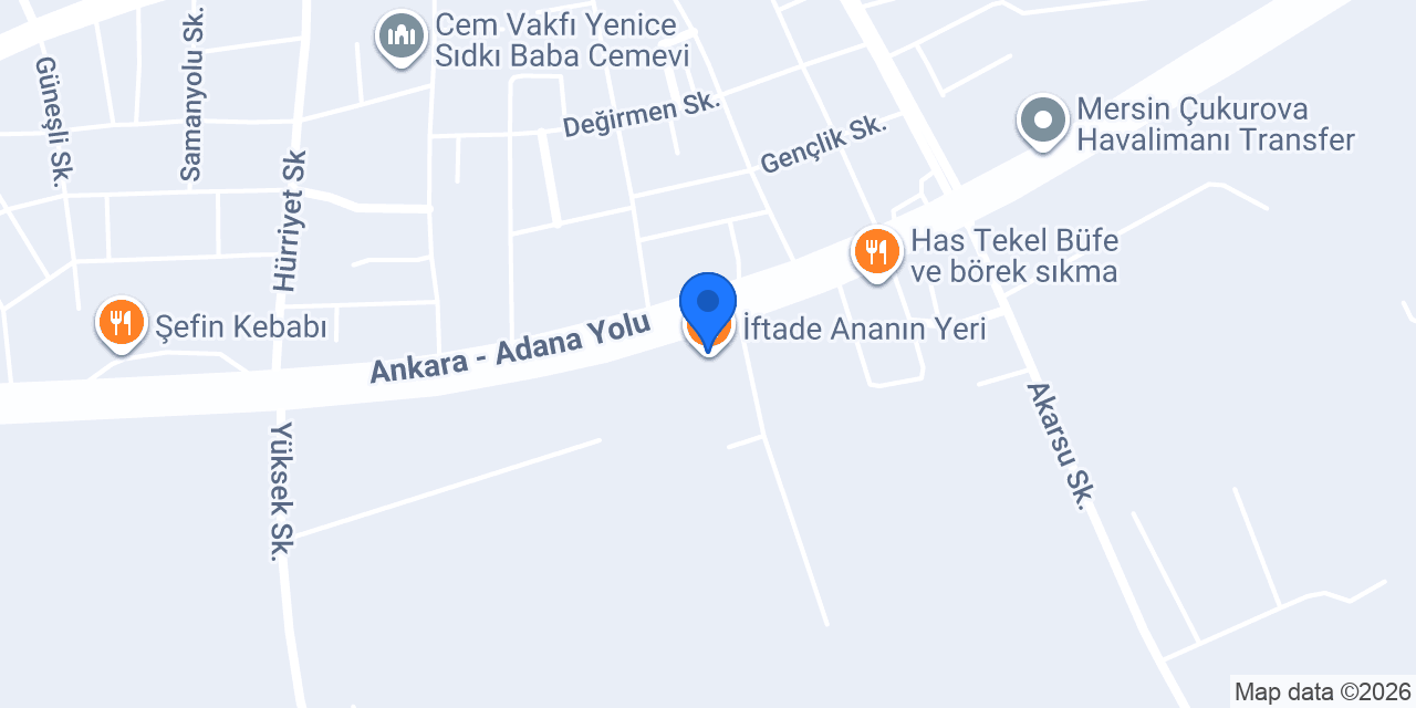 İftade Ananın Yeri konumu