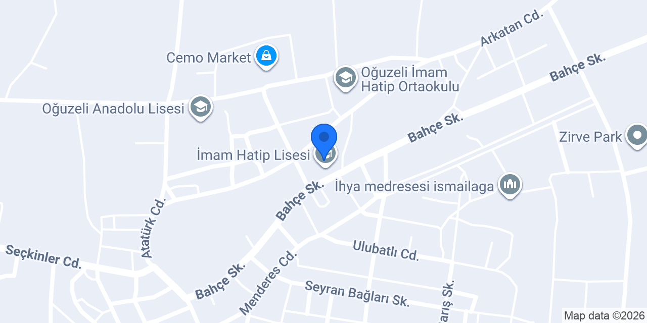 Merkez İnkılap İlkokulu konumu