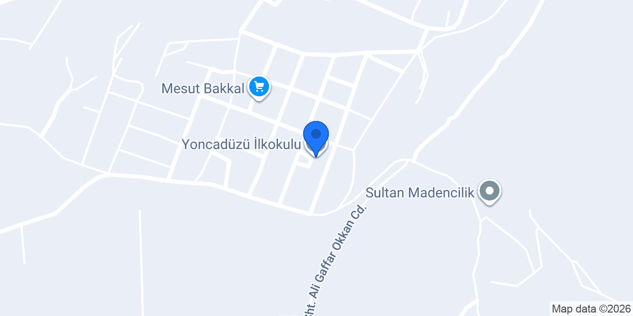 Yoncadüzü İlkokulu konumu