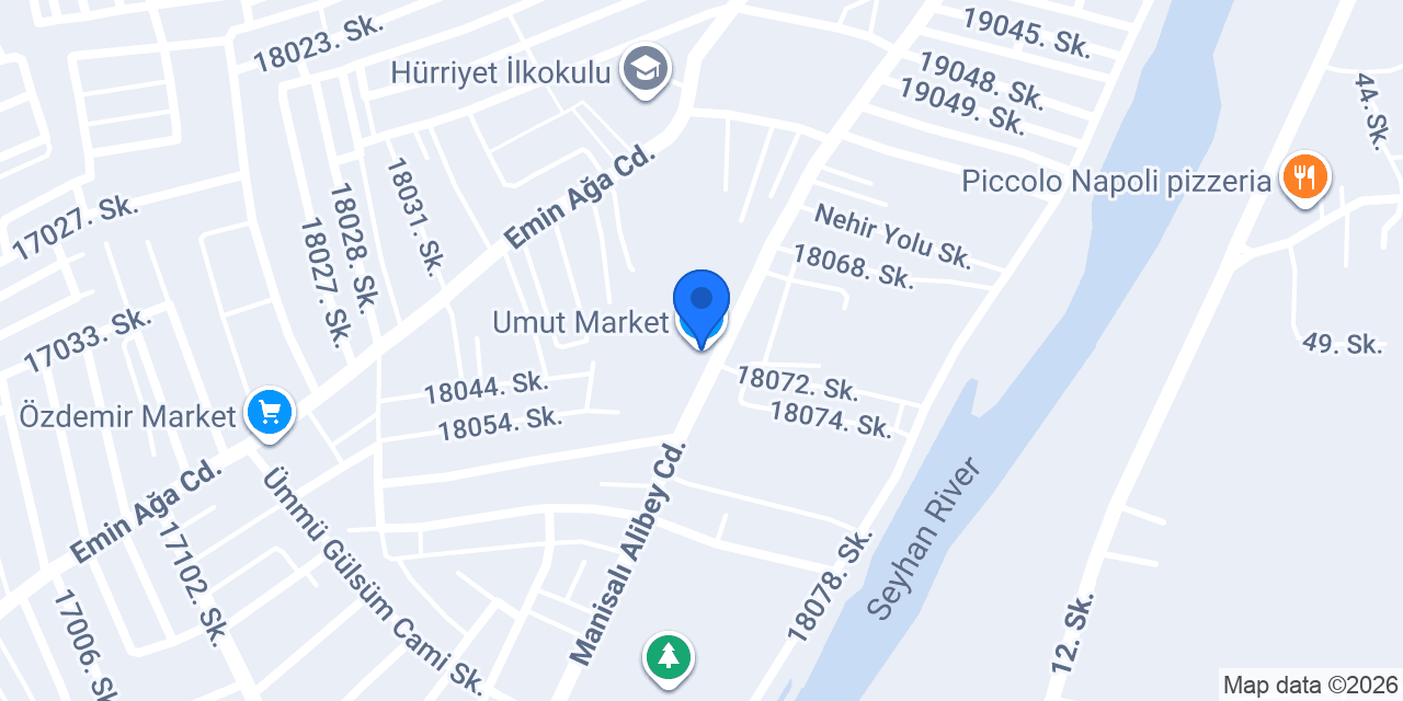 Umut Market konumu