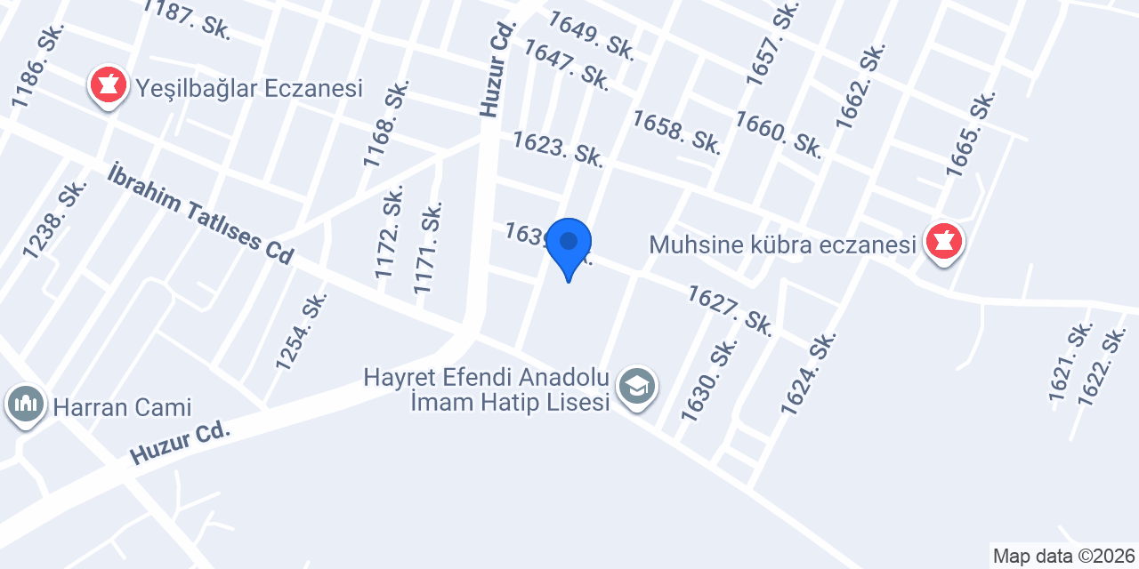 Yeşilbağlar İlkokulu konumu