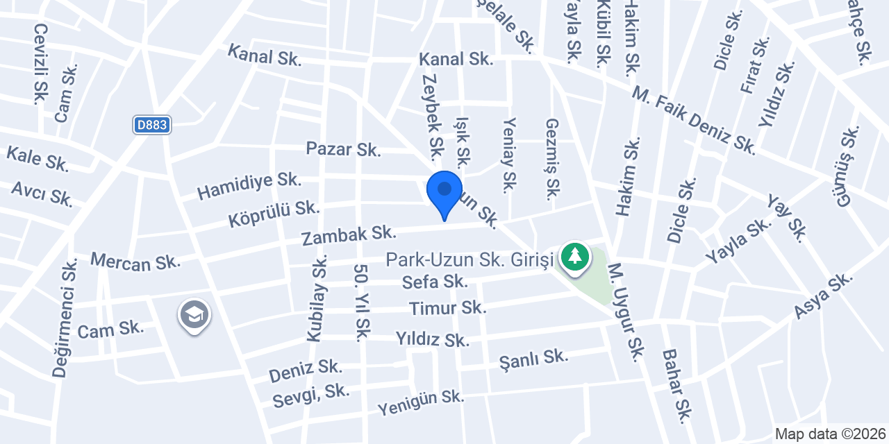 Hürriyet İlkokulu konumu