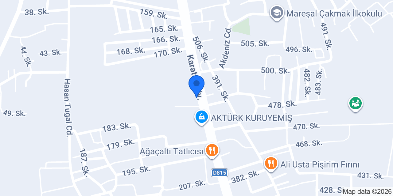Faruk Market konumu