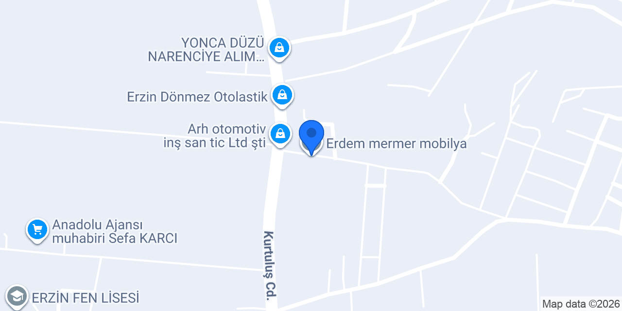Erdem mermer mobilya konumu