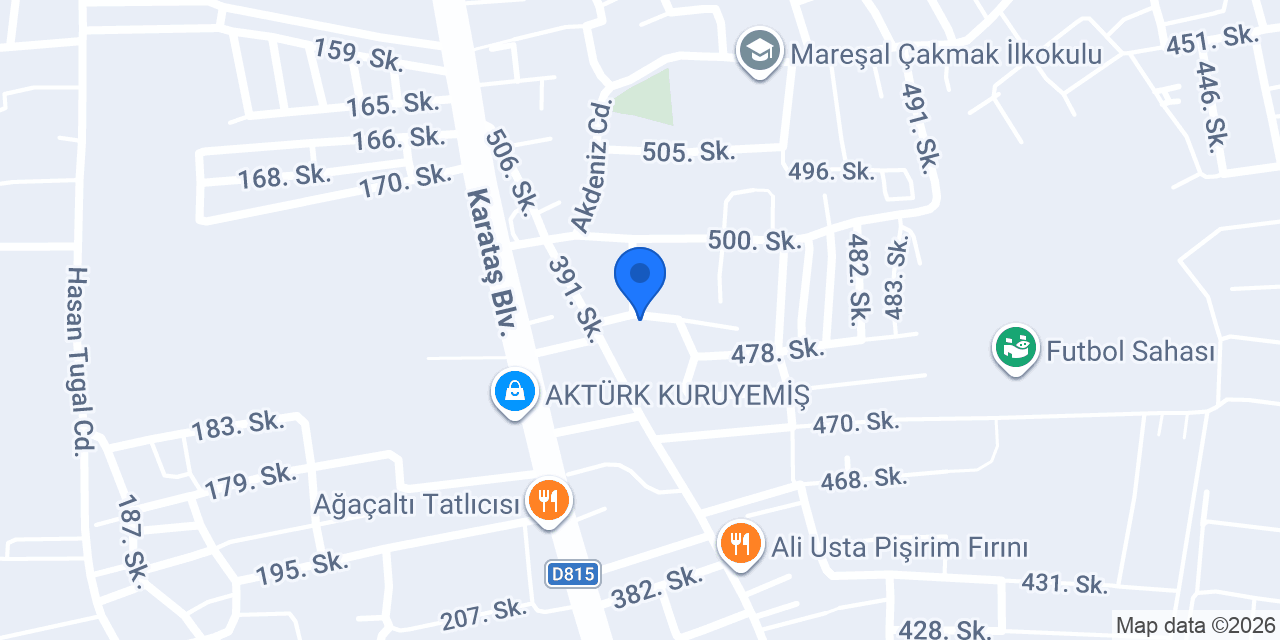 Ersin pide lahmacun fırını konumu