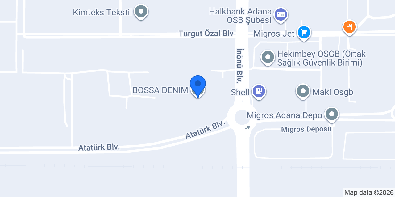 BOSSA DENIM konumu
