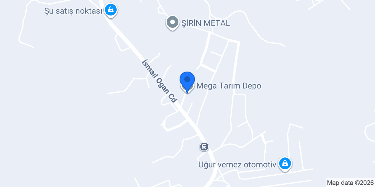 Mega Tarım Depo konumu