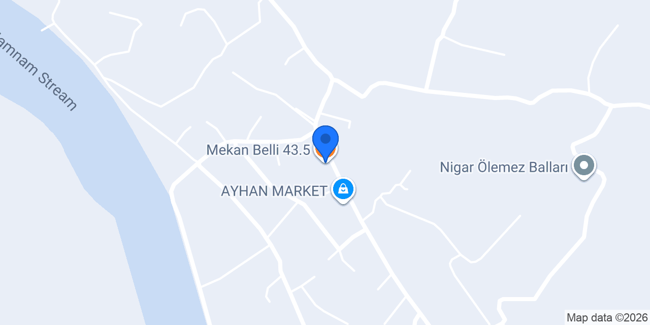Mekan Belli 43.5 konumu